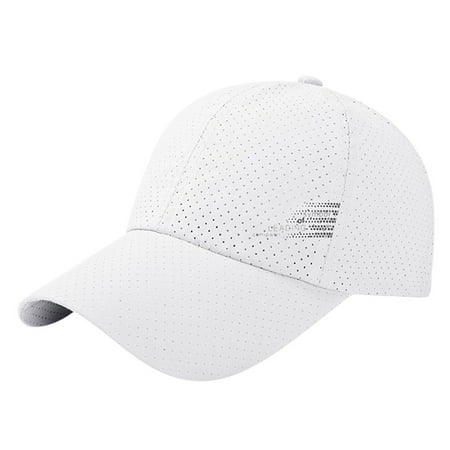Gsakboxl Sun Hat Unisex Summer Mesh Patchwork Baseball Cap Breathable Letter Embroidery Sun Hat for Outdoor Running & Hiking