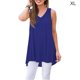thumbnail image 1 of Guardurnaity Camiseta de mujer Camiseta sin mangas Camiseta con cuello en V Blusa Camiseta sin mangas V Chaleco de color sólido Vestidos Azul oscuro SG Guardurnaity AP003123-39, 1 of 6