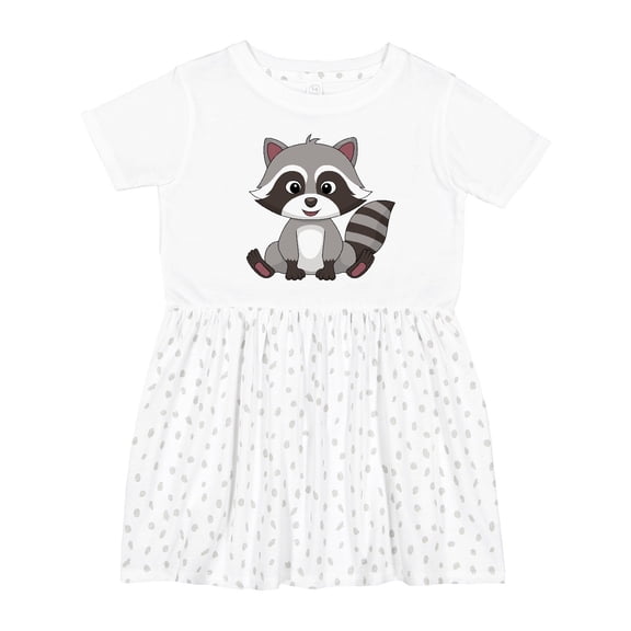 Inktastic Cute Baby Raccoon Girls Toddler Dress