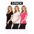 thumbnail image 5 of FashionStream Short Sleeve Crew Neck T-Shirt, Juniors, One Size, 5 of 5