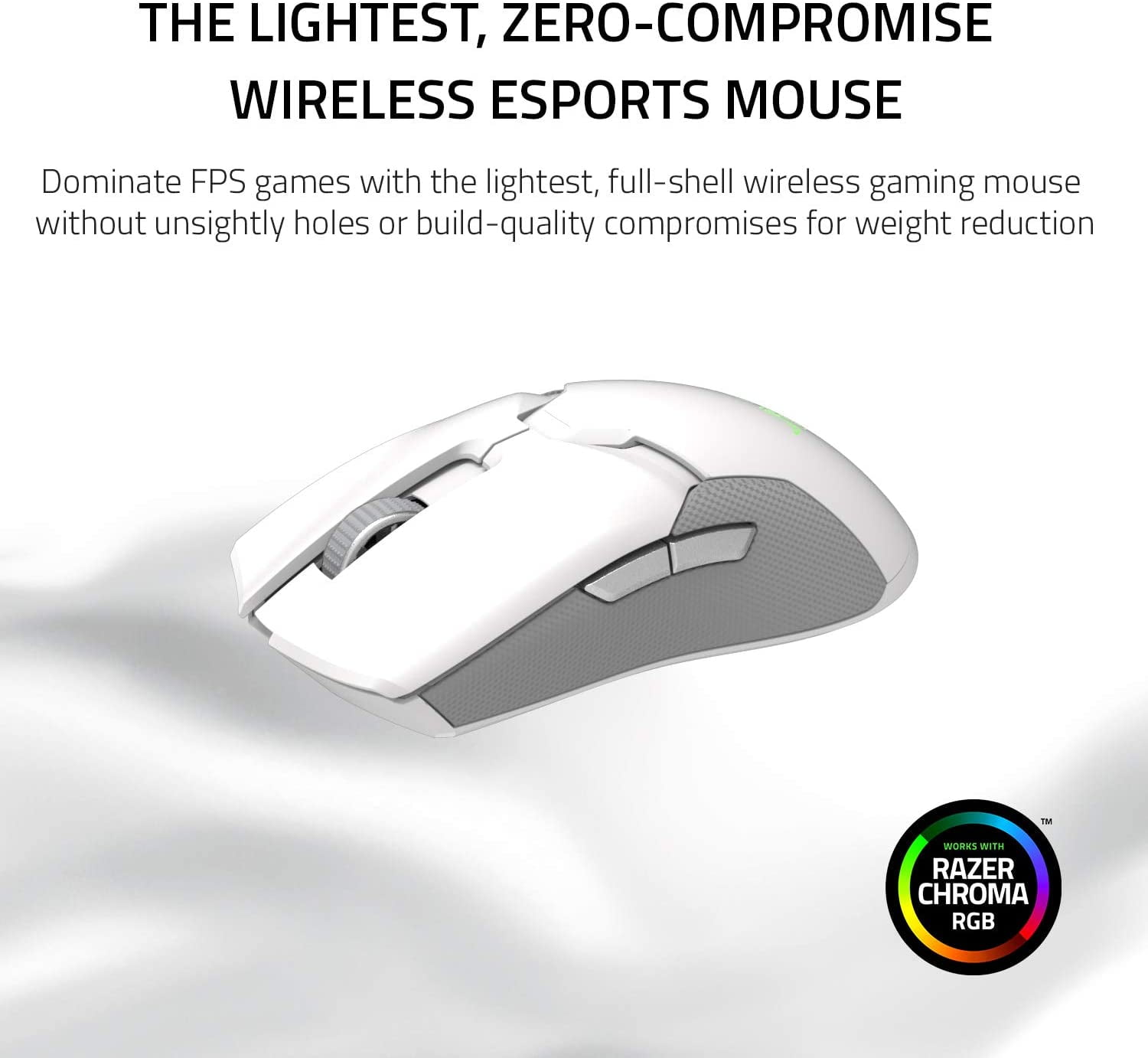 Razer Viper Ultimate Lightest Wireless Gaming Mouse Rgb Charging Dock Hyperspeed Wireless Technology k Dpi Optical Sensor 78g Lightweight 70 Hr Battery Mercury Walmart Com