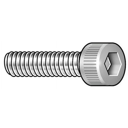 

1 PK ZoroSelect #2-56 Mil Spec Socket Head Cap Screw Passivated Steel 3/16 in Length 5 PK