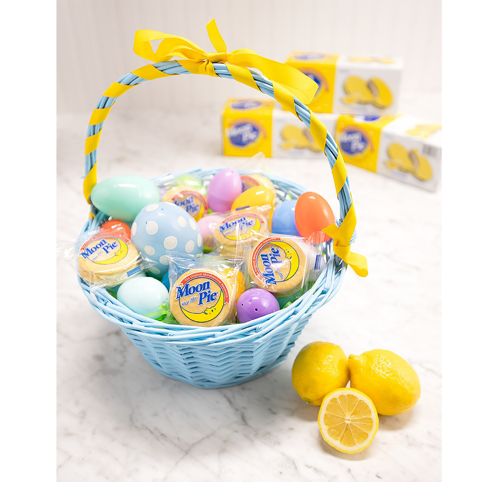 (6 pack) MoonPie Mini Marshmallow Sandwiches Zesty Lemon 12 Count Sweet Snack Treats