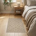 thumbnail image 3 of ODIKA Neutral Abstract Symmetrical Geometric Farmhouse Featuring Boho Non-Slip Low Profile for Hallway, Study Room, Playroom, 3 of 7