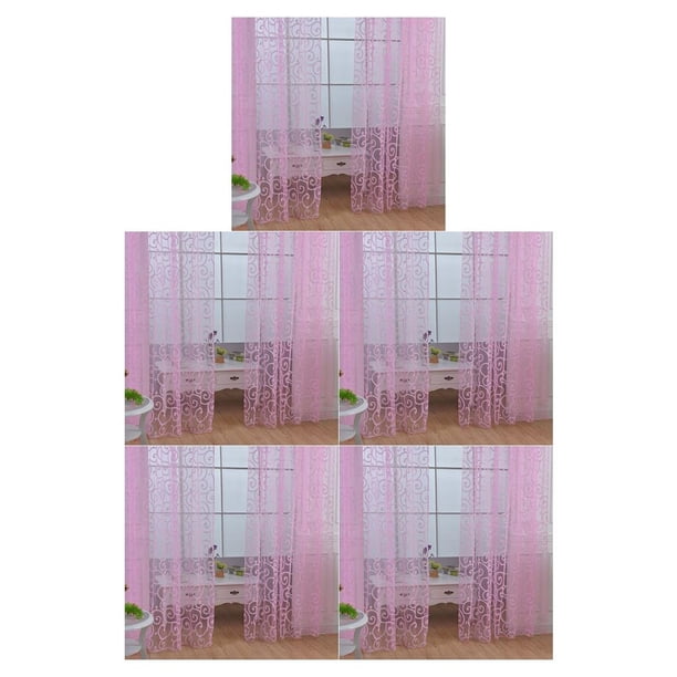 Toystoory Home Apartment Romantic Window Curtain Replacement Full Flocking Drape Living Bedroom Protection Room Soft Privacy Type2 NO2