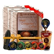 Caffè di Artisan Single Serve Organic Strong Liquid Coffee Concentrate Pods - Sampler Bundle Pack - 72 Capsules- Free Frother on your 1st order!