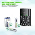 thumbnail image 6 of EBL Rechargeable AAA Batteries (8-Pack), 1100mAh + Battery Charger for 9V Ni-MH Ni-CD AA AAA Triple a Batteries, 6 of 8