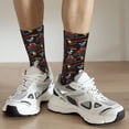 thumbnail image 6 of Hirioo Monster Truck Pattern Adult Middle Tube Socks Breathable Sock Non-Pilling,Contrasting Color Design, 6 of 6