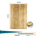 thumbnail image 3 of 30" x 20" Extra Large Bamboo Cutting Board – Reversible Butcher Block with Deep Juice Groove, 3 of 8