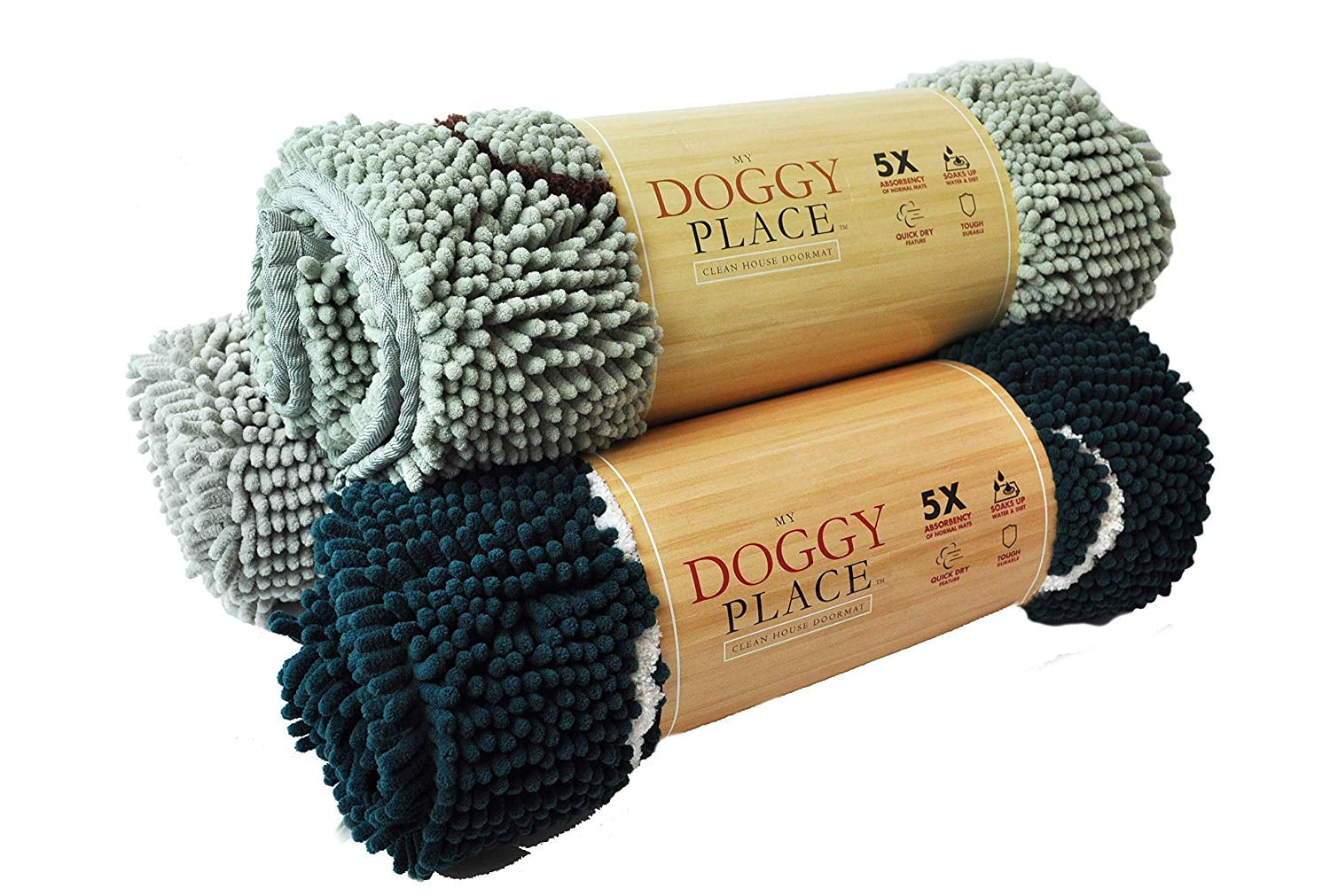 My Doggy Place Ultra Absorbent Microfiber Dog Door Mat, Durable