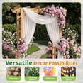 thumbnail image 6 of BaPiPro 85" Wooden Garden Arbor Trellis, Outdoor Wedding Arch for Ceremony, Pergola Arch with Climbing Plant Support for Garden Backyard, Lawn, 6 of 8