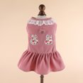 thumbnail image 3 of CSChome Robe pour Animaux de Compagnie Douce et Confortable Motif Floral Princesse Lapin Anneau de Traction Printemps Été, 3 of 7