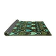 thumbnail image 2 of Ahgly Company Indoor Rectangle Abstract Turquoise Blue Modern Area Rugs, 8' x 12', 2 of 4