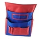 thumbnail image 3 of Organizador de respaldo de silla Organizador de cosas para el respaldo del asiento y ranura para etiquetas con bolsillos Escritorio rojo azul, 3 of 9