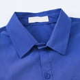 thumbnail image 4 of HCNTES Long Sleeve Polo Shirts for Boys 10-12 Casual Striped Shirt Button Closure Soft Fabric Baby T Shirts Tops(Dark Blue,11-12 Years), 4 of 9
