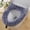 Gray, variant on YHAICO Toilet Seat Round Toilet Seats for Standard Toilets Winter Models of The Toilet Seat Furry Toilet Seat Cushion Thickened Toilet Seat Washable Toilet Seat Washers