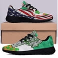 thumbnail image 3 of Celtic Cross Saint Patrick's Day Irish Shoes Sneakers Black Size 5, 3 of 7