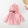 thumbnail image 4 of Odeerbi Toddler Boys Girls Winter Cotton Coat Children Plus Velvet Suit Fall Winter Cotton Thickened Three-piece Suit Pink 2-3 Years, 4 of 6