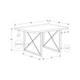 thumbnail image 4 of Monarch Specialties 60 in. X-Leg Rectangular Dining Table, 4 of 4