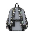 thumbnail image 3 of Patterned Cat Silhouette Black Pattern Cute School Backpack with Padded Back and Adjustable Shoulder Straps 13.4"x11"x4.7", 3 of 5