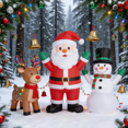 thumbnail image 2 of Vrilay Xmas Lighted Christmas Inflatables Outdoor Blow Up Decor for Yard Garden Lawn, 2 of 5