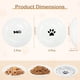 thumbnail image 2 of Tazón de Comida para Gatos de Bargains Únicos, Diseño de Cerámica Poco Profundo y Ancho, Tazones para Gatos, Platos para Comida y Agua para Gatos de Interior, Blanco y Negro, 2 of 7