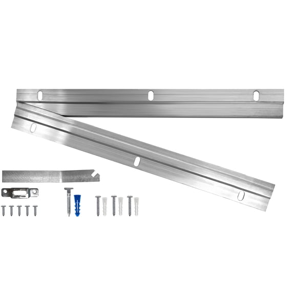 Framer Supply 12" Cleat Bar Set with T-Lock Screw Security System Hardware for Heavy Wood Frames and Mirrors - 5 Sets