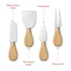 thumbnail image 5 of Tabla de quesos de bambú Casafield y juego de regalo de 4 cuchillos - Bandeja de embutidos de madera, 5 of 7
