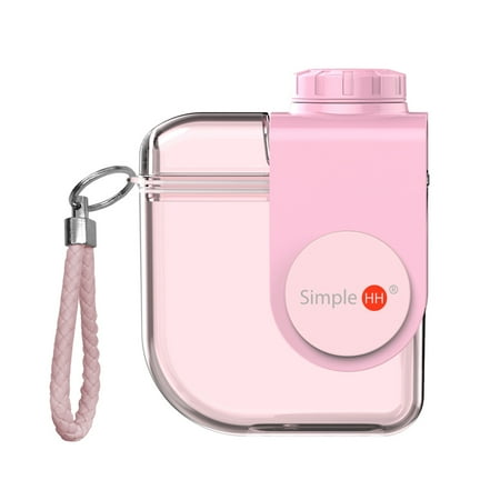 Holiday Drinking Glasses Holiday Season High Quality BPA Free Plastic Leak Proof Juicy Modern Water Bottle w/ Straw and Rotatable Lid For Kid School ()