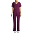 thumbnail image 4 of ClimateRight by Cuddl Duds Short Sleeve V-Neck Scrub Top (Women's ), 4 of 7
