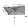 thumbnail image 3 of Safavieh Milan Fringe 7 in Freestanding Solid Print Rectangle Market Patio Umbrellas, UV Resistant, 3 of 6