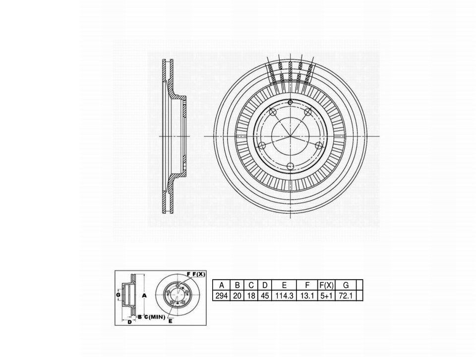 Winstop Brake Rotor, Rear WS233268, Mazda RX-7 1995-1993