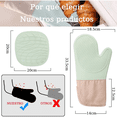 thumbnail image 3 of Guantes De Horno De Silicona Resistentes Al Calor 8pcs Malubero, Verde, 3 of 5