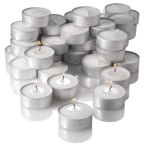 40 x Tea Light Candles White Unscented Unfragranced Candles T-Lights Tealight 