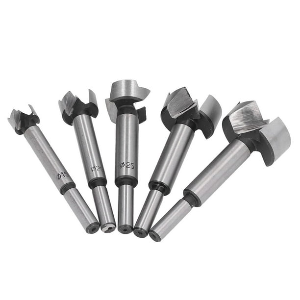 Drilling Bits Round Shank Forstner Drill Bit 5Pcs Serrated