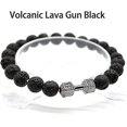 thumbnail image 2 of 3pcs Traintough Dumbbell Bracelet, High Quality Men Beaded Bracelet Volcanic Lava Stone Dumbbell Bracelet Gifts For Men, 2 of 4