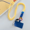 thumbnail image 4 of Inteprter Cordón universal para teléfono inteligente, ajustable, extraíble, para colgar en el cuello, microfibra, reutilizable, correas Teléfono y Comunicación Amarillo Largo, 4 of 6