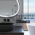 thumbnail image 5 of Bathroom Mirrors 32 x 32 in. Gunmetal Grey Framed Dimmable Anti-Fog LED Bathroom Vanity Mirror,Wall Mounted Bathroom Mirrors, 5 of 11