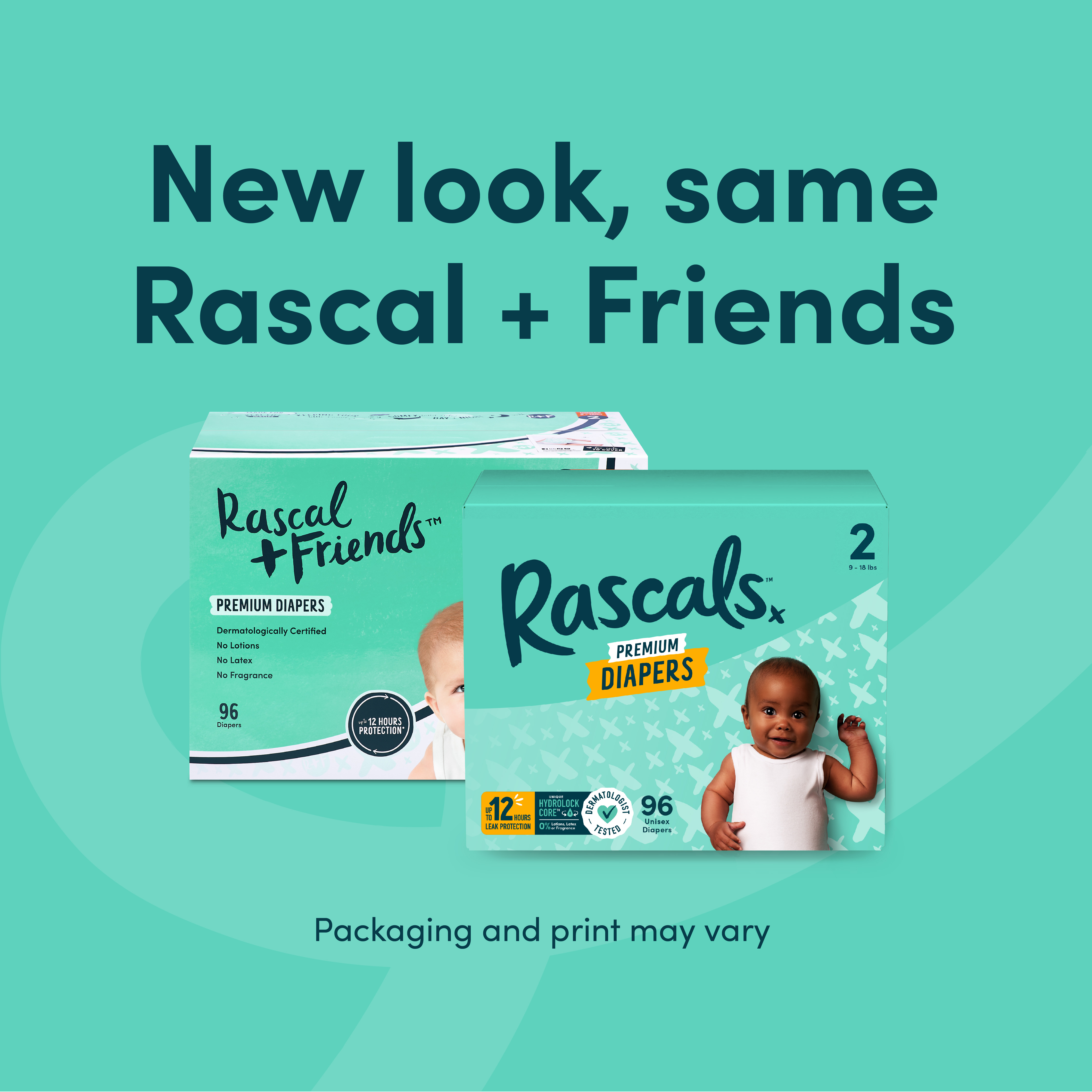 Rascals Pañales desechables premium absorbentes para bebé Talla 4, 72 unidades 2