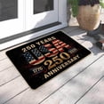 thumbnail image 4 of 250 Anniversary USA Door Mat, 23x16 Inch Patriotic Vintage Flags Stars Anniversary Red Washable Low Profile Back Doormat USA 250th Anniversary Merchandise Entrance Decor, 4 of 4