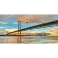 thumbnail image 3 of Frank, Assaf 18x11 Black Modern Framed Museum Art Print Titled - Forth Road Bridge at dusk, FTBR-1861, 3 of 5