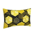 thumbnail image 2 of Balery Geometric Pattern with Bee Bedding Queen Pillow Cases - Envelope Closure - Soft Brushed Microfiber Fabric - Shrinkage and Fade Resistant Pillow Cases-14"x20", 2 of 9