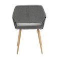 thumbnail image 2 of Lloyss Fabric Upholstered Home Office Task Chair with Open Back Desk Chair with Arms for Small Spaces Home Office Living Room Bedroom, 2 of 9