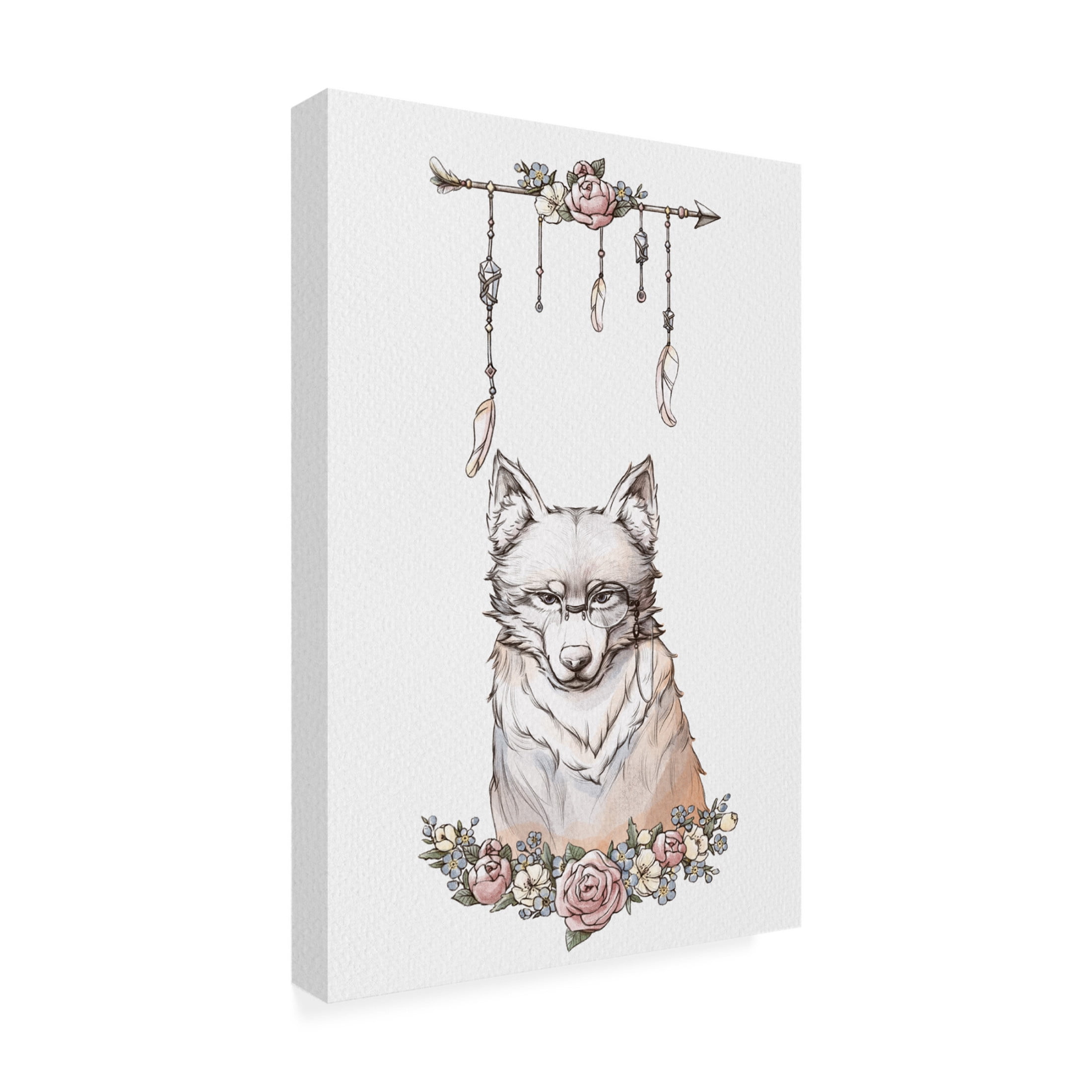 Trademark Fine Art Xuan Thai Wolf Art lock Canvas Wall Art