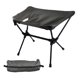thumbnail image 2 of Silla de camping plegable con taburete y bolsa de almacenamiento, reclinable y portátil. Reposapiés. Negro, 2 of 9