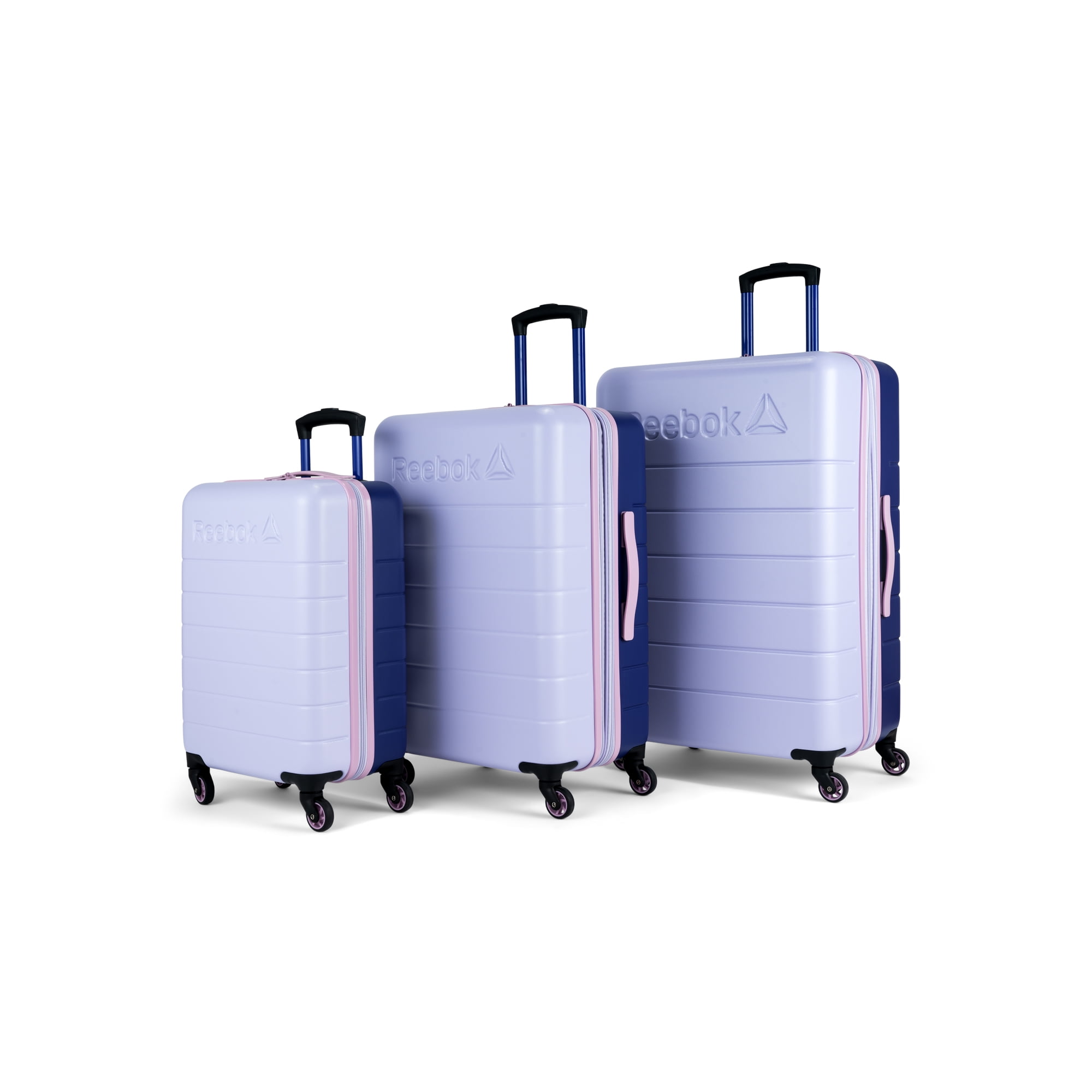 Reebok- Double Dribble Collection - 3 piece hardside set luggage nested ...