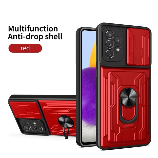 Funda protectora de lujo a prueba de golpes para Samsung A51 A71 A12 A52 A72 A32 A13 A53 Galaxy S20 FE S21 Plus S22 S23, funda con soporte para tarjetas Tan Jianjun unisex
