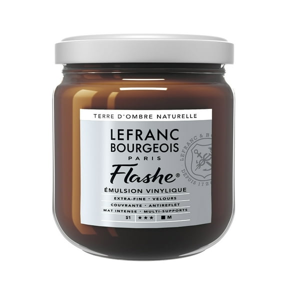 Lefranc & Bourgeois Flashe Matte Artist's Color, 400ml, Raw Umber