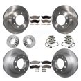 thumbnail image 1 of Transit Auto Front Rear Wheel Hub Bearings Assembly Disc Brake Rotors and Semi-Metallic Pads Shoes Kit (10Pc) for Car 2003-2005 Dodge Ram 2500 4WD - Left Right Side (Driver Passenger) KBB-109301, 1 of 2