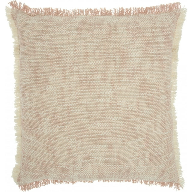 homeroots home decor 386321 Blush and Ivory Abstract Pattern Throw Pillow